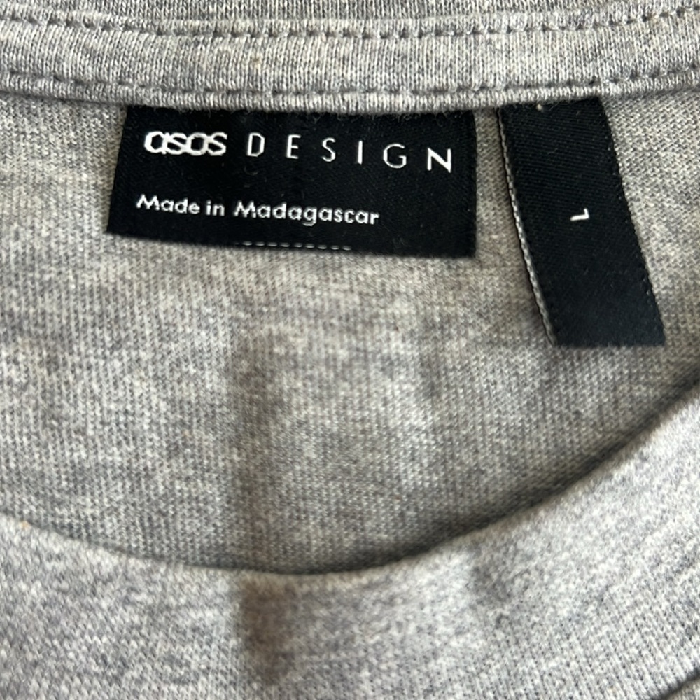 ASOS Women's Short Sleeve Tee Shirt Bundle‎ of 2 large Gray new casual plain - Picture 9 of 11